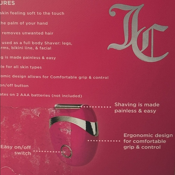 Juicy Couture Handheld Painless Ladies Ethonomic Shaver. - Picture 5 of 5